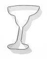 Margarita Glass Cookie Cutter