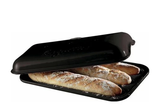 Emile Henry Italian Bread Loaf Baker (Charcoal)