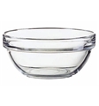 Glass Bowl 6.75-inch Diameter with Stackable Rim