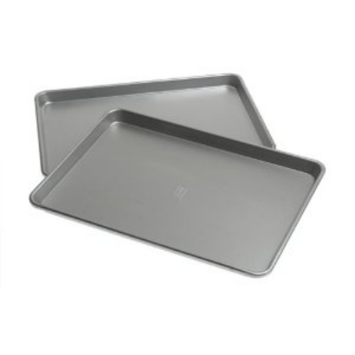 USA Pan 20700 22 Gauge Glazed 9 5/16 x 14 1/4 Aluminized Steel Jelly Roll Pan