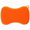 Stay Clean Silicone Scrubber - Orange
