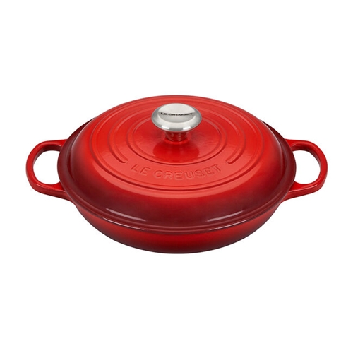 Le Creuset LS2532-3259SS Oven Braiser - Red (5qt) for sale online