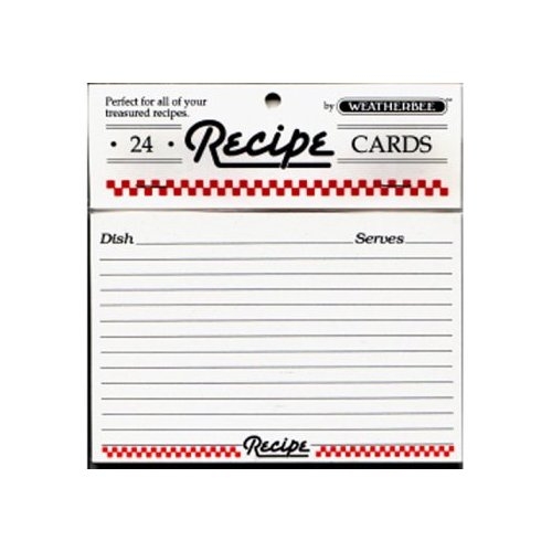 3x5 Recipe Card Dividers