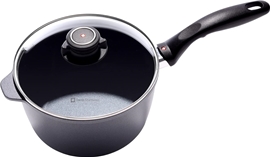 Swiss Diamond Induction Saucepan 3.2 Quart Nonstick