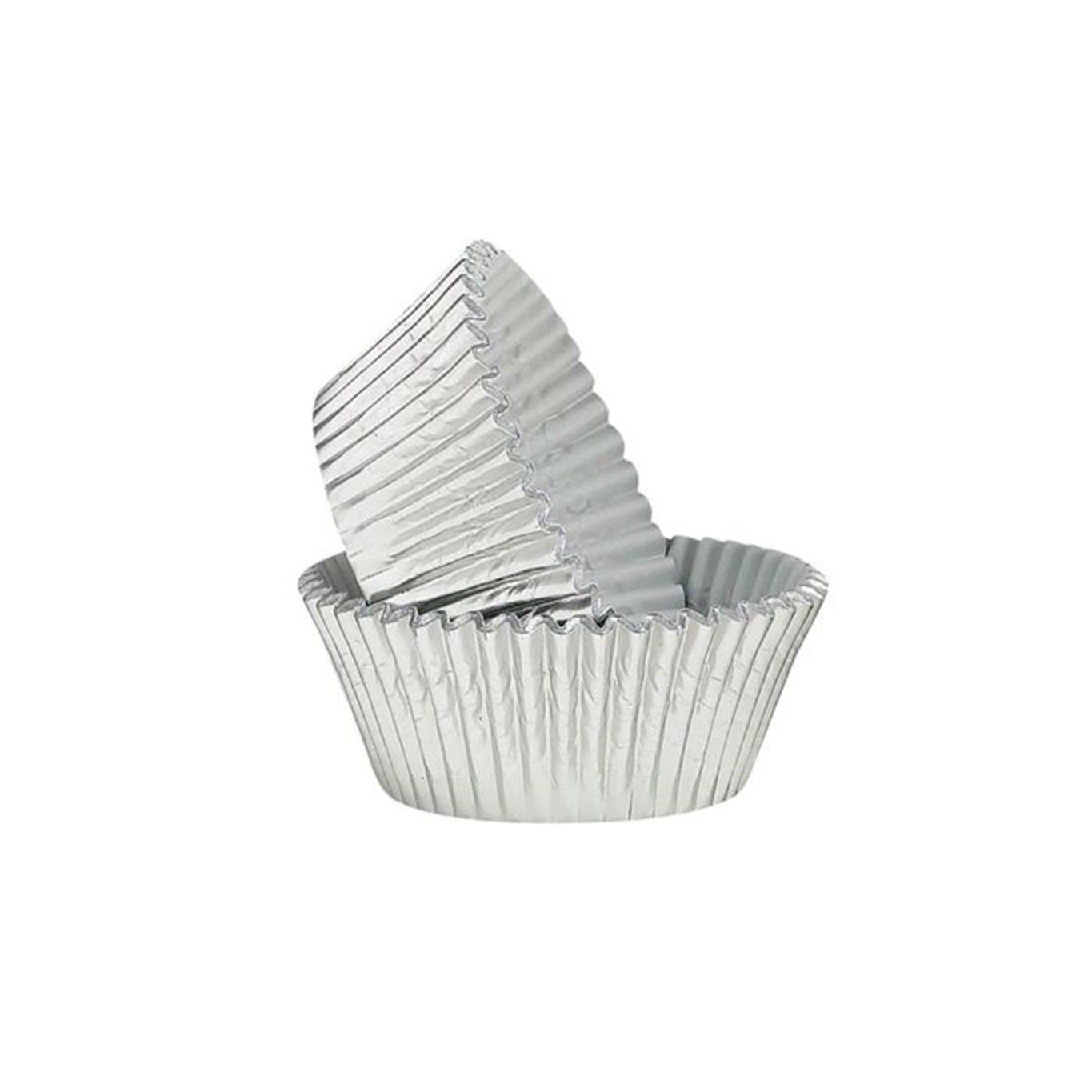 Baking Paper Liners- Regular Muffin Size- Silver Foil