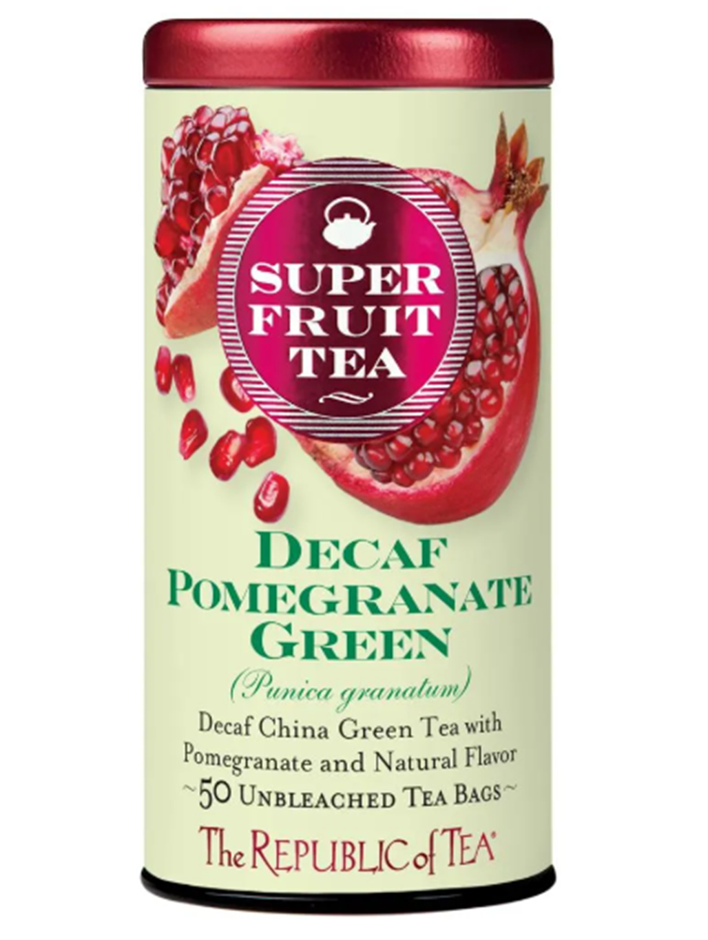 Pomegranate Green SuperFruit Decaf Tea Bags