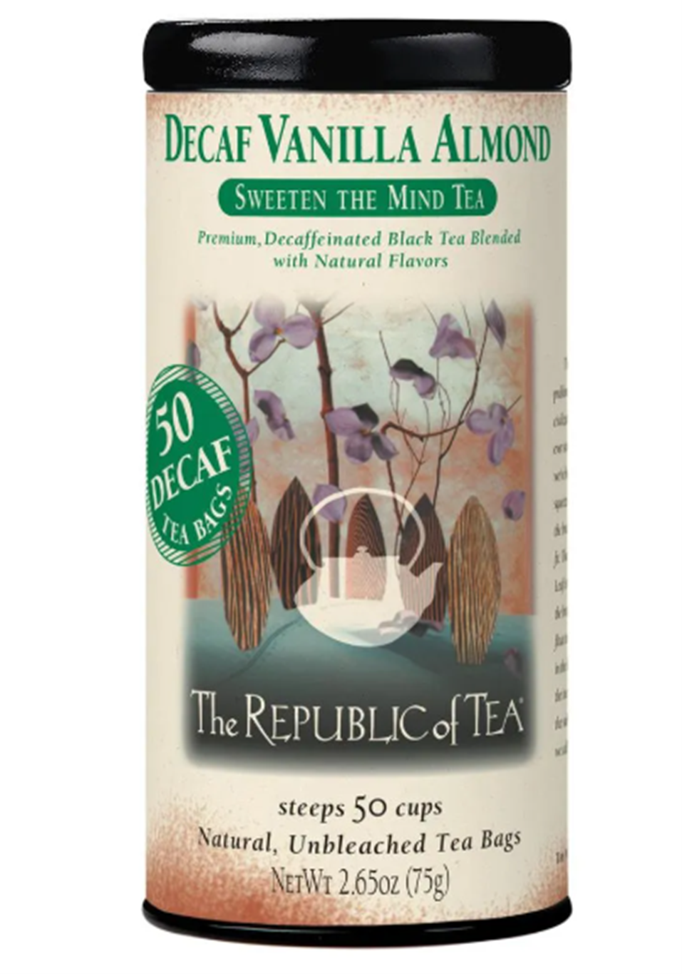 Vanilla Almond Decaf Tea Bags