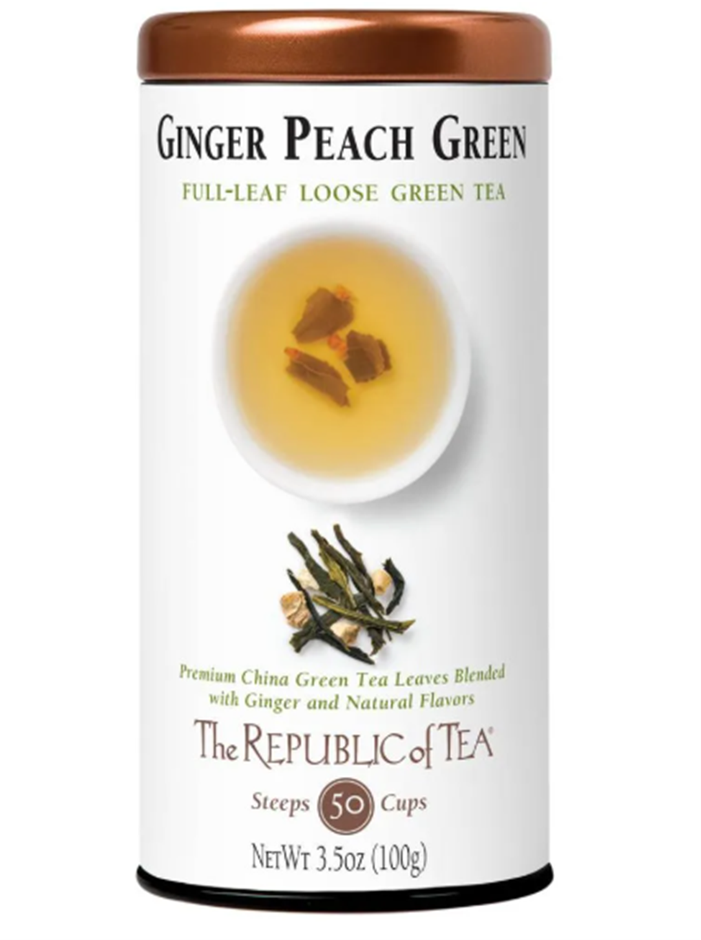 Ginger Peach Green Loose Tea