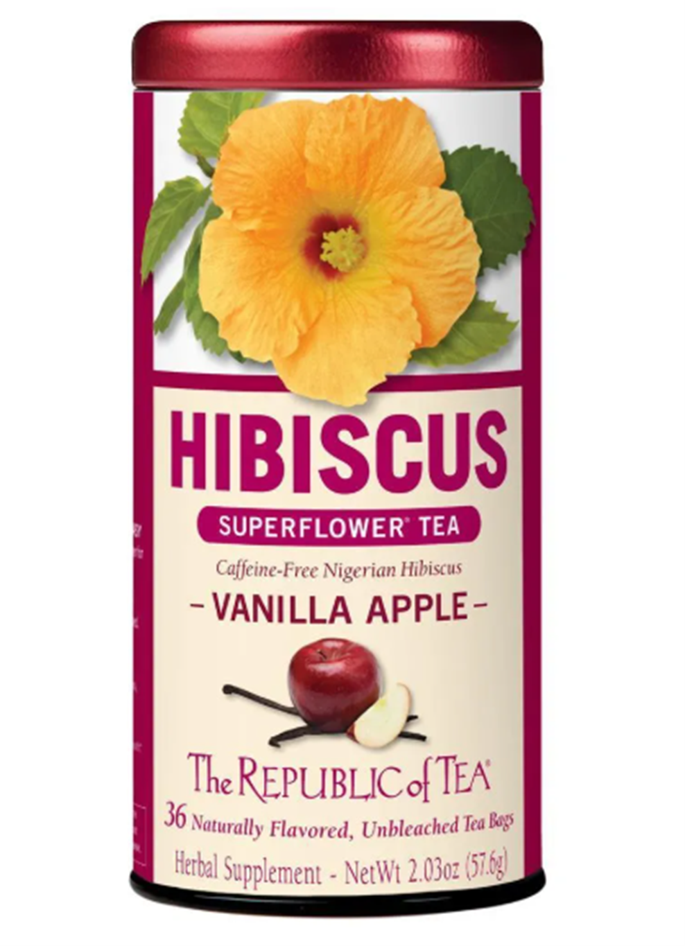 Hibiscus Vanilla Apple Tea Bags