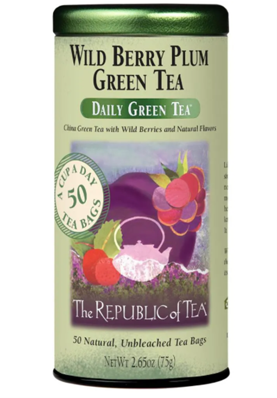Wild Berry Plum Green Tea Bags