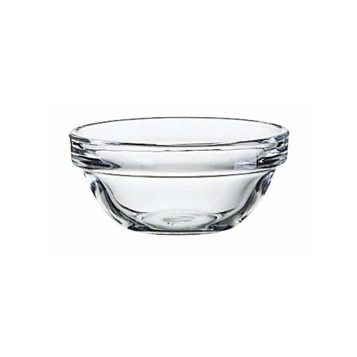 Glass Bowl 3-inch Diameter with Stackable Rim