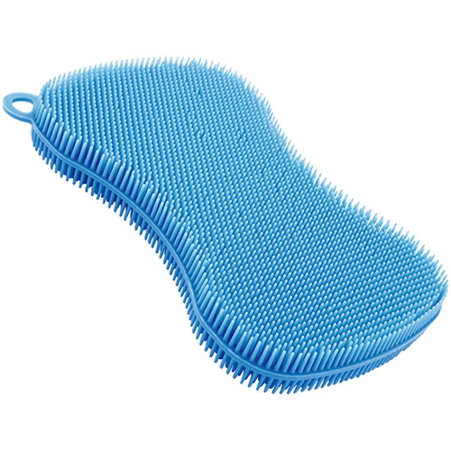 Stay Clean Silicone Scrubber - Blue