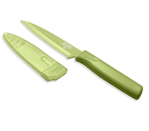 Serrated Nonstick Knife - Green