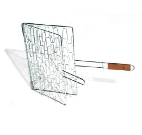 Barbecue Grill Basket Flex with Rosewood Handle
