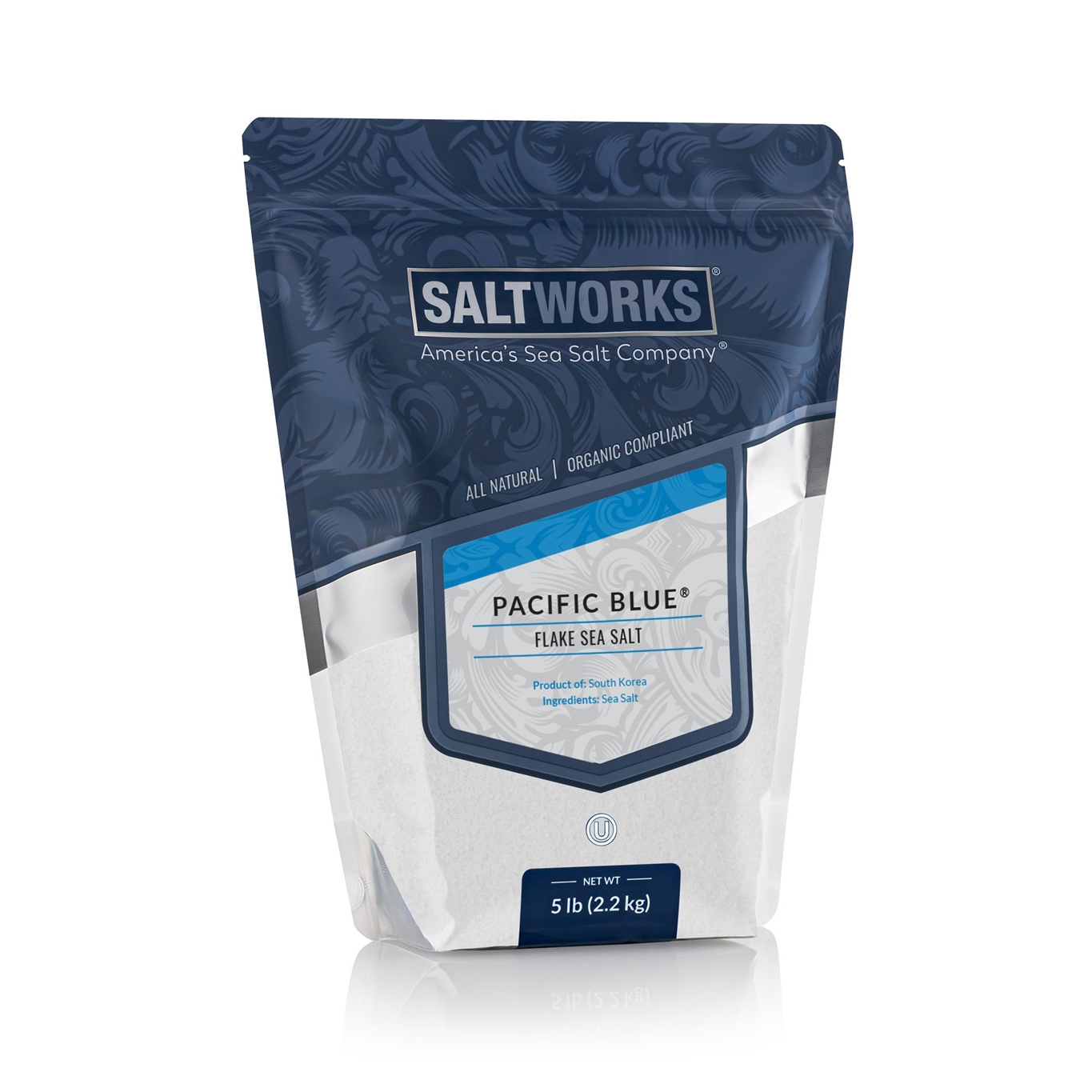 Pacific Blue Kosher Flake Sea Salt 5LB Bag