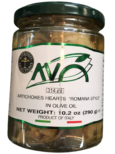 Artichoke Hearts "Romana Style" in Olive Oil