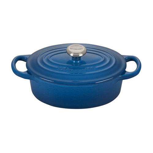 Marseille Blue 6.75 quart Oval Dutch Oven Signature  Marseille Blue 6.75 quart Oval Dutch Oven Signature